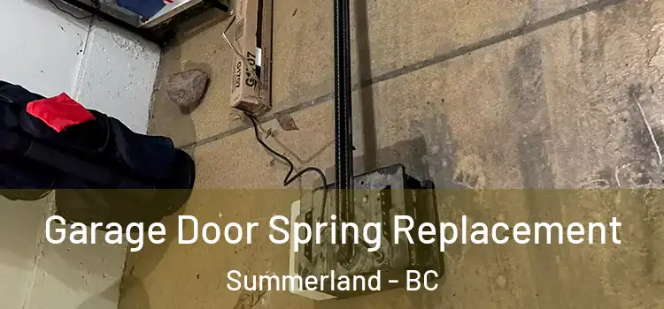  Garage Door Spring Replacement Summerland - BC