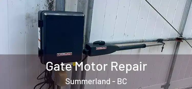 Gate Motor Repair Summerland - BC
